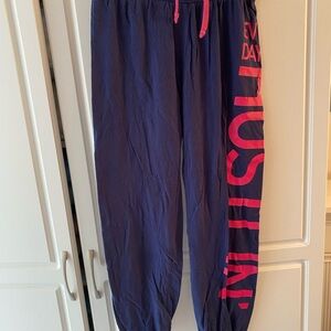 Women's Navy and Pink Lounge Pants